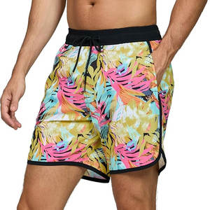 OEM Men's Gym Shorts Quick Dry Breathable Athletic Shorts <b>Layer</b> Pockets for Sports Basketball 100% Cotton Knitted Sublimation - Product Image 1