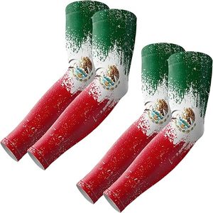 Brazil Flag Printed Full Length <b>Arm</b> <b>Sleeves</b> Men UPF50+ <b>Compression</b> Cooling Sports <b>Sleeve</b> - Product Image 1