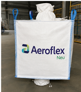ถุงจัมโบ้ FIBC แบบ U-Panel พร้อมช่องเติมและช่องปล่อยวัสดุ PP สำหรับบรรจุภัณฑ์อาหาร ความจุ 1000 กก. รับทำโลโก้และพิมพ์ลายตามสั่ง - Product Image 1