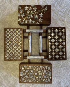 Estante de metal y madera bien construido que evita la sobrecarga en los estantes, elegantes estantes que ayudan a mantener el cuidado adecuado del calzado. - Product Image 2