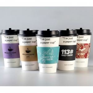 Manchon en papier kraft personnalisé avec logo, fabriqué au Vietnam, pour gobelets à café jetables et boissons chaudes – Écologique, compatible micro-ondes, sur mesure - Product Image 5