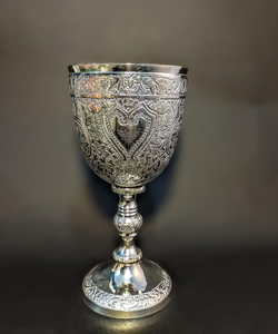 Copa de latón dorada grabada, hecha a mano y soplada a mano, de 51-100 ml de capacidad, para rituales judíos, la más vendida. - Product Image 2