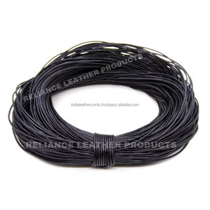 Cordón de Cuero Negro de 1.0mm Directo de Fábrica para Accesorios de Joyería y Abalorios - Product Image 4