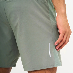 <b>Men's</b> Hooded Lightweight Waterproof Windproof Sport <b>Jacket</b> Shorts Set Solid Color Full Sleeve Zipper Closure <b>Summer</b> Wear - Product Image 4