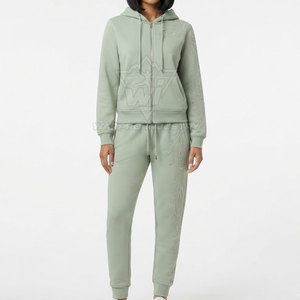 Conjunto de Sudadera con Capucha y Pantalones Deportivos con Pedrería para Uso Diario, Conjunto Deportivo Premium con Pedrería para Mujer - Product Image 4