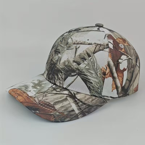 Casquette de baseball camouflage orange vif en gros, réglable, pour activités de plein air, chasse, pêche, unisexe, imprimé camouflage, casquette de sport - Product Image 3