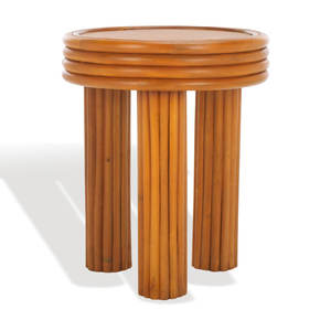 Round <b>Rattan</b> Accent <b>Table</b> for Living Room Furniture - Product Image 2