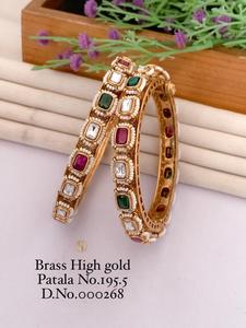 Juego de Brazaletes de Piedra Pota Abiertos Brillantes de Lujo, Joyería Fina para Mujer, Perfectos para Bodas y Fiestas - Product Image 6