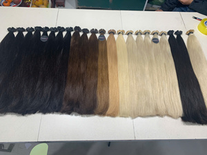 ผมต่อแบบ I-Tip คุณภาพดีที่สุด 100% ผมเวียดนามแท้ แบบตรง หนังกำพร้าผมครบถ้วน ผมเวอร์จิ้นคุณภาพสูงสองเท่า ส่งออกขายส่ง - Product Image 1