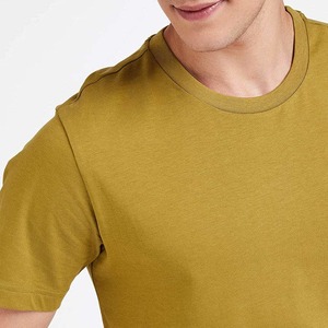 Camiseta de Manga Corta con Cuello Redondo de Color Sólido para Hombre, Prenda Cómoda y Duradera con Doble Costura para el Trabajo o el Tiempo Libre - Product Image 2