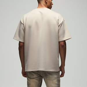 Custom Logo Oversized 100% Cotton Men's T-Shirt <b>Acid</b> Wash Hip Hop Breathable Quick Dry <b>Drop</b> Shoulder Eco-Friendly T Shirt - Product Image 5