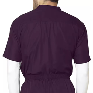 OEM Purple Color Summer Medical Clothing Stylish Hospital <b>Scrubs</b> for Doctors Cotton Polyester Unisex Customized Uniform Sets - Product Image 5