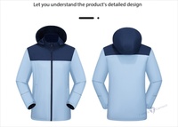 Chaqueta Casual Reversible Unisex para Exteriores, Impermeable 5000mmH2O, Transpirable, Ecológica, 1500g/m2, Capucha Desmontable, Tiras Reflectantes
