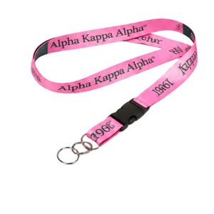 Correa de Cuello Rosa y Negra para Identificación, Porta Llaves, Porta Credenciales, Accesorio con Diseño Impreso, para Oficina, Escuela, Eventos, Correa Resistente - Product Image 5