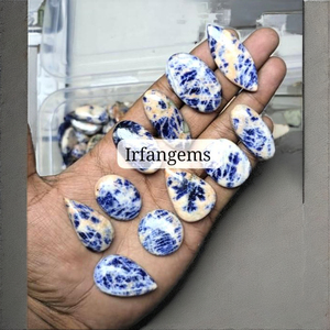 Quartz naturel, cabochon ovale, pierres semi-précieuses lisses faites à la main, certifiées par un tiers, formes variées, 7-12g, Irfan Gems - Product Image 2