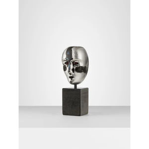 Sculpture Abstraite Visage en Aluminium Faite à la Main pour Chambre à Coucher, Statue Décorative, Décoration Intérieure, Ornement de Table pour Bureau ou Console, Art - Product Image 2