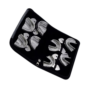 Kit de Bandejas para Impresiones Dentales, Manual, para Dientes Superiores/Inferiores, Acero Inoxidable, Certificado CE, Agarre Ergonómico, por ROBOZ TECH - Product Image 3