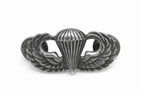 Épingle de revers vintage en argent sterling, motif ailes courbées cloisonné, pour uniforme de parade, badge de collection