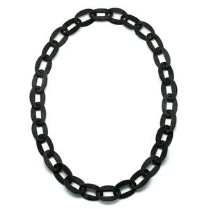 Collar de cuerno de búfalo Unisex de alta calidad, cadena de eslabones clásica de aniversario de diamante personalizado, moda para todos - Product Image 1