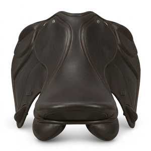 Selle d'obstacle en cuir marron avec arceau en bois et quincaillerie en laiton, taille et couleur personnalisables, équipement d'équitation - Product Image 6