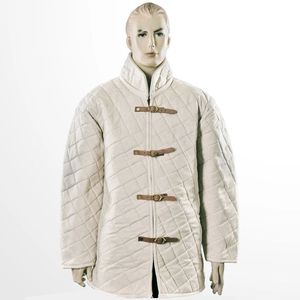 Gambeson matelassé en toile médiévale personnalisé pour homme, veste matelassée robuste, costume Aketon, tenue de gros - Product Image 2