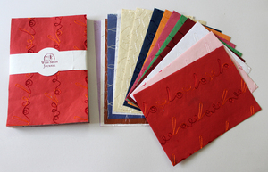 Papel Hecho a Mano con Algodón Reciclado, Hojas de Papel A4 Ecológicas, Juego de Papelería de Yute, Camelon Exports Rajasthan - Product Image 2