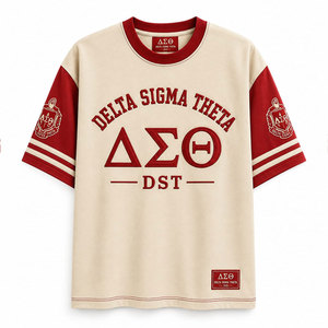 เสื้อยืดลายกราฟิก Delta Sigma Theta สำหรับชมรมนักศึกษาหญิงสุดหรู ภูมิใจที่สวมใส่เสื้อพี่น้อง Delta Sigma Theta - Product Image 2