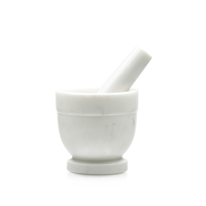 Pure Stone White Marble Mortar and Pestle Manual Herb and Spice <b>Grinding</b> Tool Premium Kitchenware Factory Wholesale Supply Price - Product Image 6