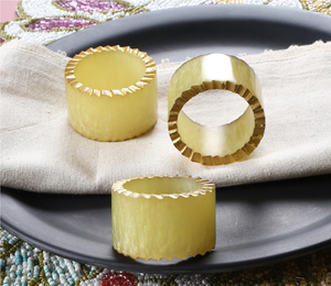 Anillos de Servilleta de Resina de Lujo, Novedad, Anillo de Servilleta de Madera y Resina, Anillo de Servilleta Creativo, Disponible en Otros Colores, Vajilla - Product Image 6