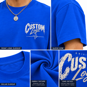 เสื้อยืดคอกลมแขนสั้นผู้ชาย สีดำ ผ้าฝ้าย 100% ทรงปกติ สไตล์ลำลอง ผ้าเจอร์ซีย์ ทอเรียบ สีพื้น - Product Image 5
