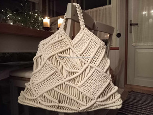 Nueva llegada verano playa bolsos de paja bohemio Crochet Tote hecho a mano mujeres bolso de hombro mar hierba bolso cuadrado - Product Image 3