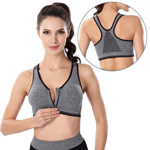 Sujetador Deportivo para Mujer con Cierre Frontal, Alta Sujeción, Transpirable, Cómodo, Absorbe el Sudor, Ideal para Yoga y Running - Product Image 1