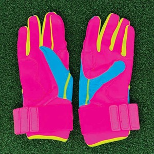 Outdoor Sports Safety <b>Gloves</b> Full Finger Polyester/Cotton Waterproof Non-Slip Hook Loop Closure Unisex All Seasons Pink Blue - Product Image 3