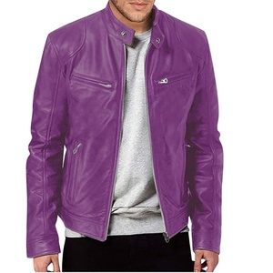 Chaqueta de Cuero Negra para Motociclista, Corte Ajustado, Estilo Motociclista, Chaqueta de Moda Personalizada, Proveedor Mayorista OEM - Product Image 1