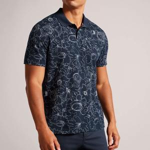 Camisetas Polo de Golf Estampadas de Calidad para Hombre, de Poliéster, Tejido Ecológico Fresco, UPF 50+, Deportivas, Transpirables, Grises, de Secado Rápido y Corte Holgado - Product Image 2