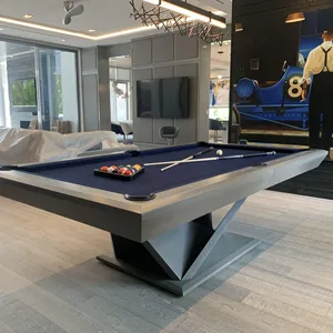 2022 popüler tarzı 7ft beyaz renk gri bez MDF aile eğlence spor bilardo bilardo masası 7ft siyah renk katı ahşap din