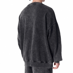 Chándal de Alta Calidad con Lavado Ácido, Estilo Vintage Oversize, Chándal Holgado de Estilo Urbano, 100% Algodón de Alto Gramaje con Lavado Ácido - Product Image 3