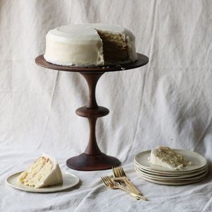 Decorative Handmade Durable Round Farmhouse Wooden Cake Stand for Wedding Dessert Table and Festive Celebration Styling - Product Image 2