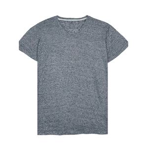 เสื้อยืดสีพื้นสำหรับผู้ชายทรงสลิมฟิตแห้งเร็วแบบปรับแต่งได้สำหรับผู้ชาย - Product Image 1