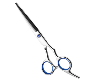 Tijeras de Belleza Profesionales para Diestros, 7.5 Pulgadas, Hoja de Acero Inoxidable con Borde Liso, Tijeras de Barbero de Grado Industrial OEM - Product Image 1