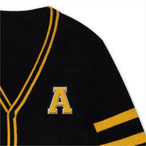 Logos brodés de qualité supérieure sur des pulls à col en V pour les sororités/fraternités/écoles/collèges/universités, logos sur des cardigans - Product Image 4
