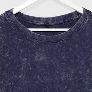 T-shirt délavé à l'acide pour homme 100% coton vintage coupe oversize style hip-hop imprimé effet pierre streetwear tissu 200 grammes logo personnalisé - Product Image 6