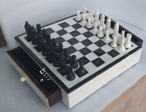 ILAHI's Eco-Friendly Rustic Polished Rectangle <b>Chess</b> <b>Board</b> Game 100% Handmade Pure Wood Animal/Love Style Customized Size <b>Chess</b> - Product Image 4