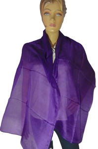 Élégant foulard long uni 100 % soie pour femme, doux pour la peau, collection été personnalisée, motif géométrique décontracté - Product Image 4