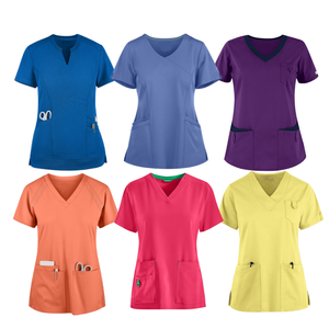 SAOMAI meilleure vente femmes de haute qualité personnalisable médical gommages haut chemise uniforme d'hôpital optimal pour les infirmières - Product Image 1