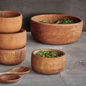 Tazón de Presentación de Madera Ecológico para Mesa de Comedor, Tazón de Madera Ecológico para Uso Diario - Product Image 5