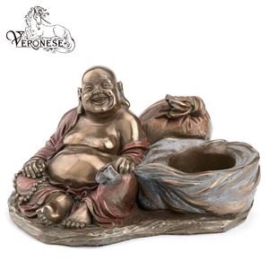 Artesanía de Resina para Decoración del Hogar de Diseño VERONESE, SAKYAMUNI Sentado con las Palmas, Inspirado en la RELIGIÓN Budista, Arte de Lujo Pintado a Mano - Product Image 2