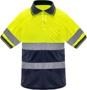 Camisetas Reflectantes de Alta Visibilidad al por Mayor OEM C, Ropa de Seguridad, Camisetas Polo de Seguridad de Alta Visibilidad, Camiseta de Seguridad de Malla para Trabajo al Aire Libre - Product Image 2