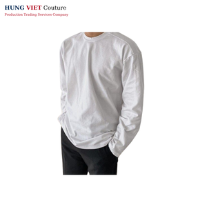 Style streetwear classique en coton unisexe à manches longues 160gsm - Product Image 3