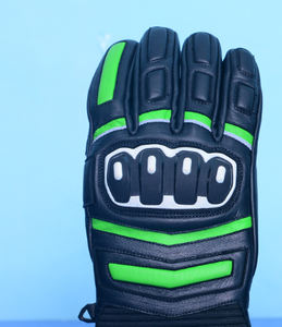 Guantes de Motocicleta Unisex de Cuero con Dedos Completos, Cierre de Gancho y Bucle, Protección Impermeable para Nudillos Duros, para Invierno y Actividades al Aire Libre - Product Image 4